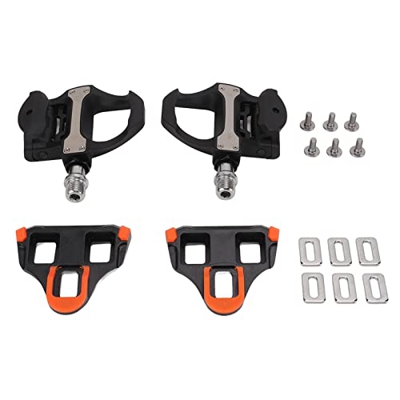 Keenso Pedales de Aleación de Titanio para Bicicleta de Carretera, 2 Uds, Pedal Autoblocante para Bicicletas de Carretera Y Bicicletas de Montaña