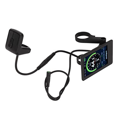 Medidor de Pantalla de Bicicleta 860C, Función de Retroiluminación Visible Impermeable Brillo Ajustable Medidor de Pantalla de Bicicleta Eléctrica Tra