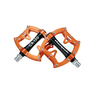 Pedales planos para bicicleta de montaña, pedales de rodamiento de bicicleta MTB de 9/16 ", pedales de bicicleta de montaña de plataforma ancha antide