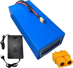 stdpcxz Batería Litio Bicicleta Eléctrica 72V Batería 20Ah/30Ah/40Ah para Motocicleta Eléctrica Triciclo Eléctrico Scooter Eléctrico con Cargador + En en oferta