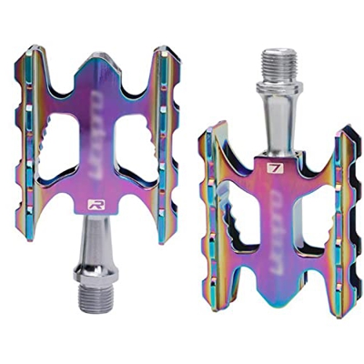 Rwlre Pedales de Bicicleta, rodamiento Sellado de Pedal de Bicicleta Plegable para Pedales de Bicicleta universales Antideslizantes MTB BMX de aleació