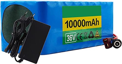 stdpcxz 36V Batería De Litio Paquete Batería De Iones De Litio para Bicicleta Eléctrica De 36V 10S4P 10Ah Batería De Alta Potencia 500W Bicicleta Eléc