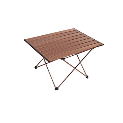 FMOPQ Aluminio  Picnic Playa Pesca Plegable Al  Aire Libre Ligero Mochilero Camping Escritorio con Bolsa de Transporte
