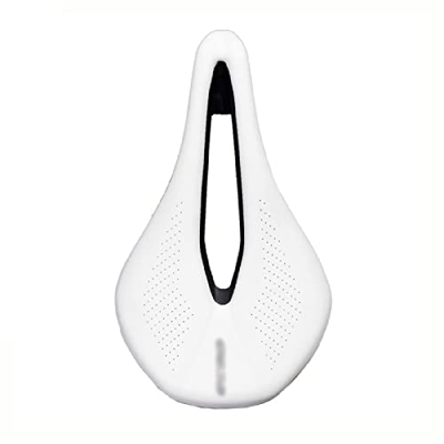 Rwlre Sillín de bicicleta de carreras, asiento de bicicleta Mtb Sillines de bicicleta de carretera Pu Ultraligero Transpirable Cojín de asiento cómodo