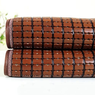 X1NGFU Colchón de Bambú,Mahjong Esterilla de Bambú de Hielo,Estera de Dormir Verano,Colchoneta para Colchón Esterilla Enfriamiento,Plegable Hogar Dorm