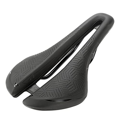 Sillín de bicicleta, cojín de asiento transpirable hueco cómodo sillín de bicicleta de carretera, cojín de asiento de nariz corta hueca, equipo de equ