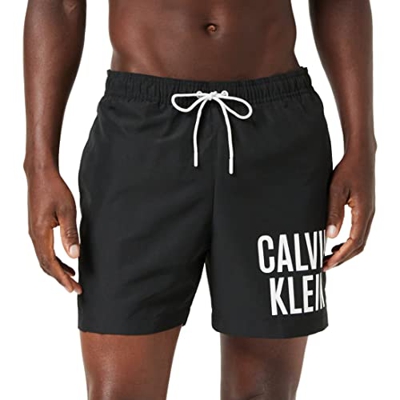 Calvin Klein Medium Drawstring-Nos Bañador para Hombre, Pvh Black, S