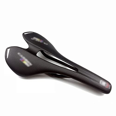 Rwlre Sillín de bicicleta de carreras, sillín de carbono ultraligero 3k, asiento de carreras de bicicleta, sillín de bicicleta de carretera para hombr