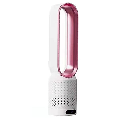 Ventiladores Silenciosos Sin Aspas con Mando a Distancia de Pie Bajo Consumo Ventilador de Mesa Silencioso, Pantalla Táctil Función de Purificación de