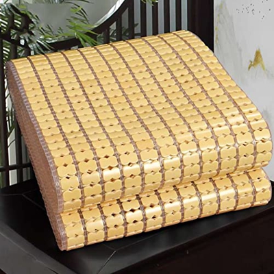 Colchoneta de Dormir de Verano,Colchón de Bambú,Esterilla de Enfriamiento,Estera de Bambú Mahjong Transpirable,Alfombrilla de Aire Acondicionado Plega