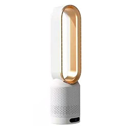 Ventiladores Silenciosos Sin Aspas con Mando a Distancia de Pie Bajo Consumo Ventilador de Mesa Silencioso, Pantalla Táctil Función de Purificación de precio