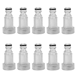 ARMYJY 10 piezas de plástico limpiador de presión filtro de entrada de agua 3/4 "manguera de jardín para conectores de jardín Karcher K2-K7 precio