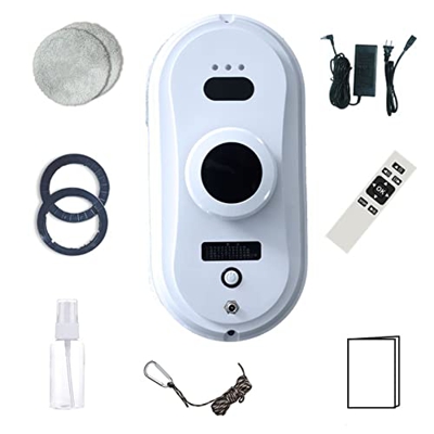 Robot de Limpieza de Ventanas, Robot de Limpieza de Ventanas con Control Remoto, Ideal para Pisos de baldosas de Ventanas Exteriores/Interiores, Todas