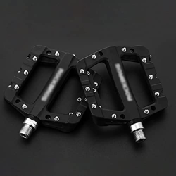 Rwlre Pedales de Bicicleta, rodamientos de Sellado ultraligeros, Pedales de Bicicleta, Ciclismo, Nailon, Carretera, BMX, MTB, Pedales, Plataforma Plan precio