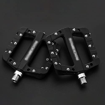 Rwlre Pedales de Bicicleta, rodamientos de Sellado ultraligeros, Pedales de Bicicleta, Ciclismo, Nailon, Carretera, BMX, MTB, Pedales, Plataforma Plan