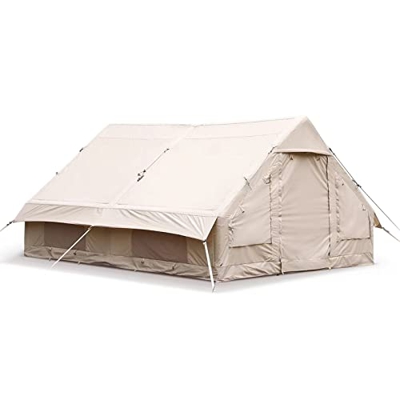 Junorstar Carpa Inflable Glamping, Carpa para 4-5 Personas, Carpas de algodón TC para Exteriores, 4 Season Air Tentz, Carpa Familiar instantánea Carpa