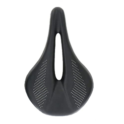 Rwlre Sillín de Bicicleta de Carreras, sillín de Carbono Completo MTB/Bicicleta de Carretera Addle Cojines de Carbono de Cuero súper Ligero 120g (Colo precio
