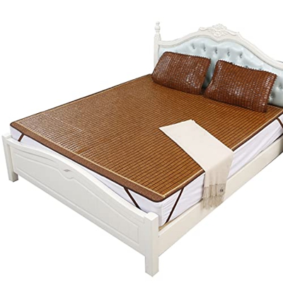 X1NGFU Colchoneta para Bamboo Colchón,Mahjong Esterilla PE Bambú,Colchón de Bambú Carbonizado de Antideslizante,Esterilla Enfriamiento Verano,para El 