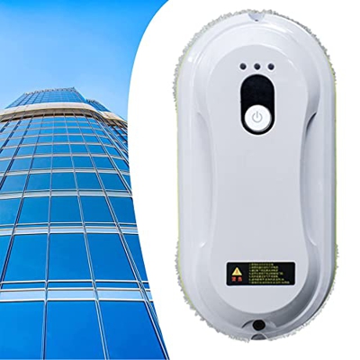 Robot de Limpieza de Ventanas, Robot de Limpieza de Vidrio Inteligente de succión Fuerte 2800Pa, Robot de Limpieza de Ventanas con Control Remoto de V
