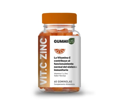 Gummius ® Vitamina C + Zinc - 60 gominolas sin azúcar, sin glutén y sin lactosa