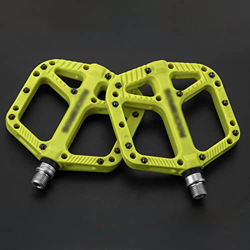 Rwlre Pedales de Bicicleta, rodamientos de Sellado ultraligeros, Pedales de Bicicleta, Ciclismo, Nailon, Carretera, BMX, MTB, Pedales, Plataforma Plan en oferta