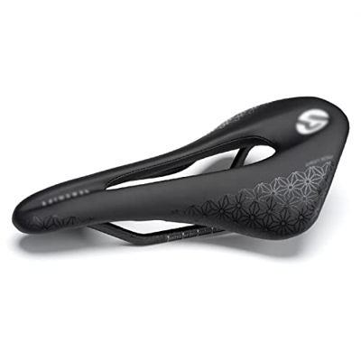 Rwlre Sillín de Bicicleta de Carreras, Paquete Completo de Fibra de Carbono, Peso Ligero, sillín Ligero para Bicicleta de Carretera, Bicicleta de mont