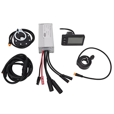 BuyWeek Controlador de Motor de Bicicleta eléctrica, DC 36V/48V Controlador a Prueba de Agua 22A S866 Panel LCD Kit de conversión de Bicicleta eléctri