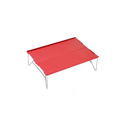 FMOPQ Camping s Picnic Muebles de Camping Ligeros Escritorio de Senderismo al Aire Libre Placa de Aluminio  Barbacoa Plegable