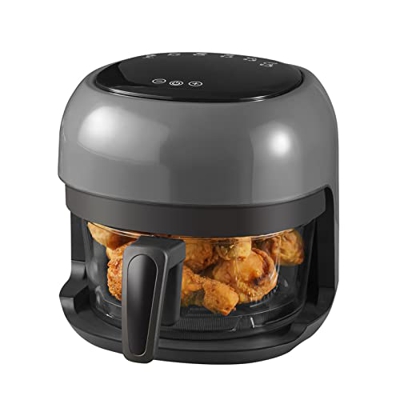 AVLUZ Freidora - 4L/3.6QT Pantalla táctil digital multifunción El horno caliente eléctrico de la olla de cocción, sincronización de 60 minutos, freido