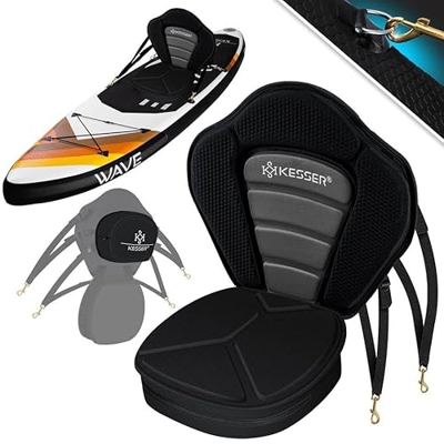 KESSER® Asiento de Kayak Premium para Tabla de Sup Stand Up Paddle, Asiento de Tabla de Surf, Incl. Bolsa, Sup Paddling Paddleboards, Asiento Acolchad
