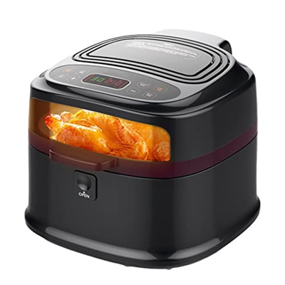 BGPH Freidora de Aire, 120 0W 7.2QT Olera de Alta Capacidad de Cocina eléctrica DIRIGIÓ Pantalla táctil Digital y Control de Temperatura de Ventana Vi
