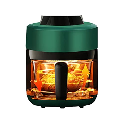 AVLUZ Freidora de Aire - 2.5 L/2.2QT Pantalla táctil Digital Horno Caliente oillera, freidora de Aire de tazón de Vidrio Compacto con 6 preajustes, fá