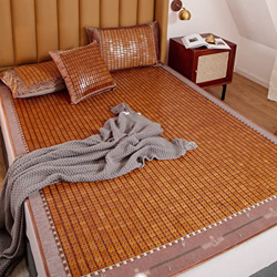 Estera De Dormir De Enfriamiento De Bambú De Verano,Colchón De Cama De Bambú,Estera de Bambú Mahjong Carbonizada Suave y Transpirable,para Hogar Dormi precio