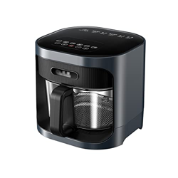 AVLUZ Freidora de Aire - 4. 5L/4QT Pantalla táctil El Horno Caliente de la Olla de cría, la Canasta de Vidrio sin Copa con 7 esfuerzos, Visible panorá precio
