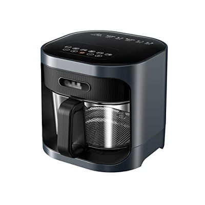 AVLUZ Freidora de Aire - 4. 5L/4QT Pantalla táctil El Horno Caliente de la Olla de cría, la Canasta de Vidrio sin Copa con 7 esfuerzos, Visible panorá
