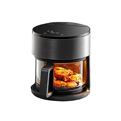AVLUZ Freidora de Aire 3.5 L/3.2QT Freidora de Aire de tazón de Vidrio Visible con Control de Temperatura y característica de Apagado automático, 1300