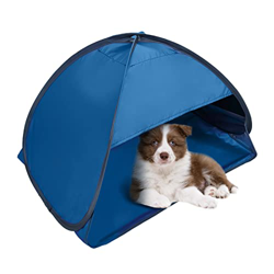 HACRAHO Pop Up Beach Sun Tent, 1 Pack Plegable Pop Up Beach Tent Sun Shelter para al Aire Libre Camping Picnic Beach, Black Glue Blue características