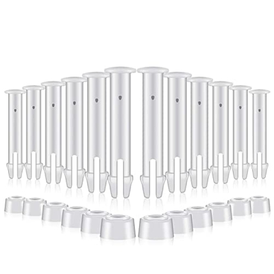 CHAMAIR 12 paquetes de piezas de repuesto para piscina Intex con pasadores de conexión de plástico con juntas de goma para piezas de piscina Intex con