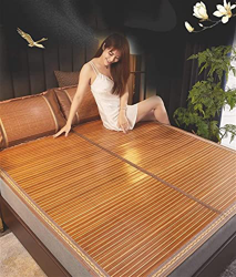 Alfombras para dormir de verano Exquisito dormitorio de dormitorios de verano con alfombras de bambú de tamaños de paja de seda doble de hielo varios  en oferta