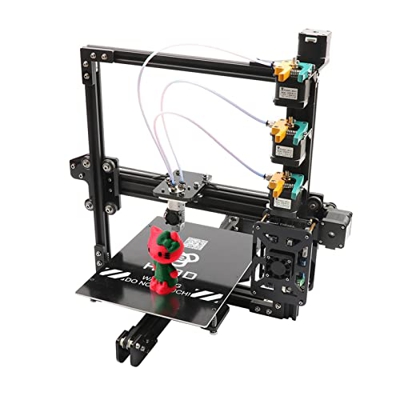 Nueva actualización EI3 Tricolor Bricolaje Kit de Impresora 3D, extrusora 3 en 1, tamaño de impresión Grande 200 * 280 * 200 mm, (Color : Triple Print