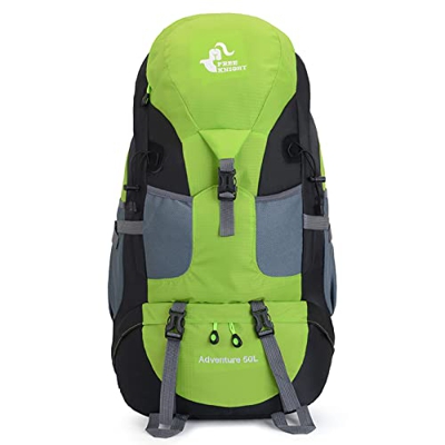 OG TengSheng Mochila de senderismo de 50L, mochila impermeable para senderismo, montañismo, acampada al aire libre, mochila de escalada para hombres y