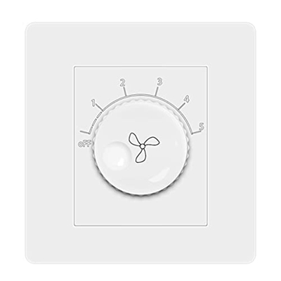 illombo 220 V ajuste universal ventilador de techo interruptor de control de velocidad botón de pared interruptor de atenuación de cinco engranajes ve