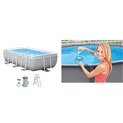 Detalles de la oferta de Intex 26784NP - Piscina Rectangular Prism Frame intex 300x175x80 cm con depuradora + 29040NP - Dispensador químico para Piscinas y SPA diámetro 12,7 c Intex 26784NP - Piscina Rectangular Prism Frame intex 300x175x80 cm con depuradora + 29040NP - Dispensador químico para Piscinas y SPA diámetro 12,7 c precio