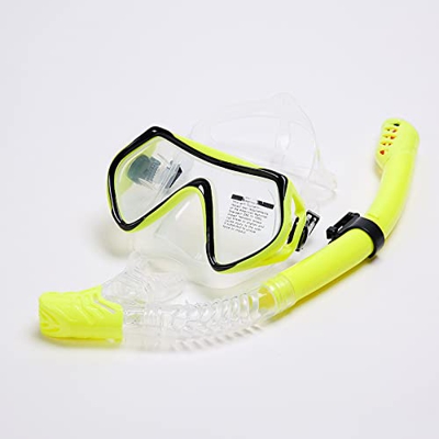 CHEWYNP Máscara De Esnórquel De Buceo, Máscara De Natación De Vidrio Templado Antivaho, Máscara De Buceo De Vista Amplia HD, Gafas De Natación con Fal