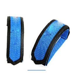 XIWALAI 1 par de Bordado Bike Bike Pedal Belt Protege Gear Fixed Gear MTB Tiras de Doble Adhesiva de Bicicleta Correa de Doble Adhesiva (Color : Blue) características