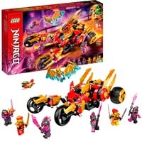 71773 NINJAGO Explorador del Dragón Dorado de Kai, Coche de Juguete, Juegos de construcción