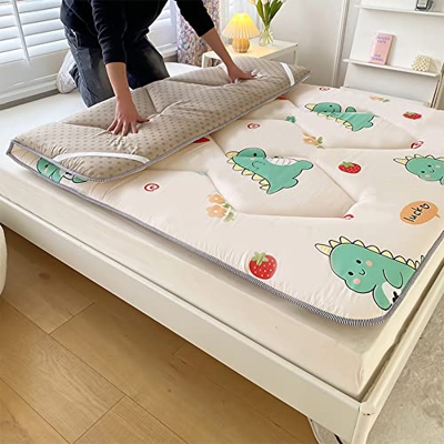 KKCD Colchón De Futón Plegable Japonés Colchón De Dormitorio De Estudiante para Piso Enrollable Cama De Tatami con Estampado De Dibujos Animados Colch