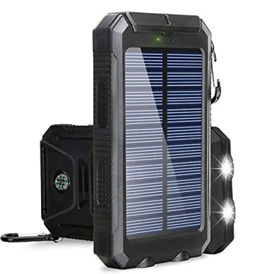 Power Bank 30000mah Banco de energía Solar Cargador portátil a Prueba de Agua Pantalla Digital Batería Externa 2 USB Led Funciona con Todos los Bancos