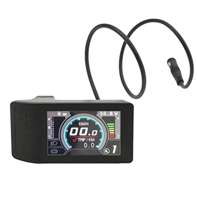 minifinker Pantalla de Bicicleta Eléctrica, Pantalla de Bicicleta Eléctrica 100ma Fácil de Leer para Mantenimiento