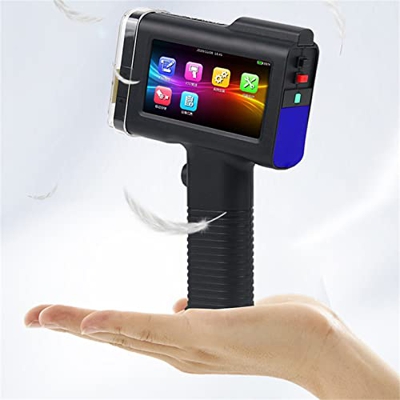 Impresora portátil de inyección de tinta de mano con pantalla LED de 4,3 pulgadas Máquina de codificación de inyección de tinta para etiquetas (compat